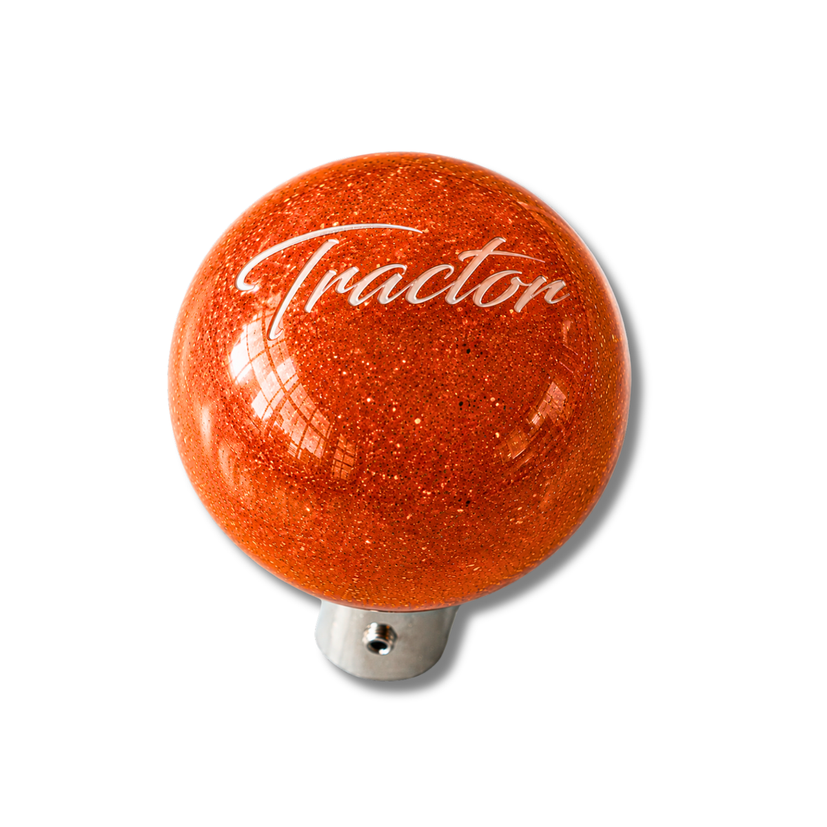 Brake Knob | Glitter Tractor White V2 Orange | Twisted Shifterz