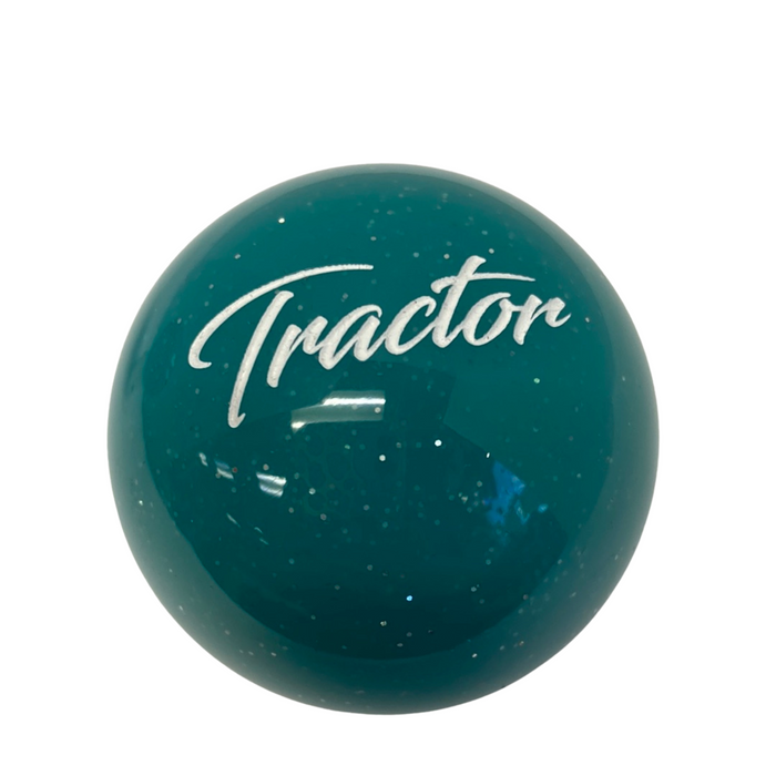 Brake Knob | Glitter Tractor White V2 Teal | Twisted Shifterz
