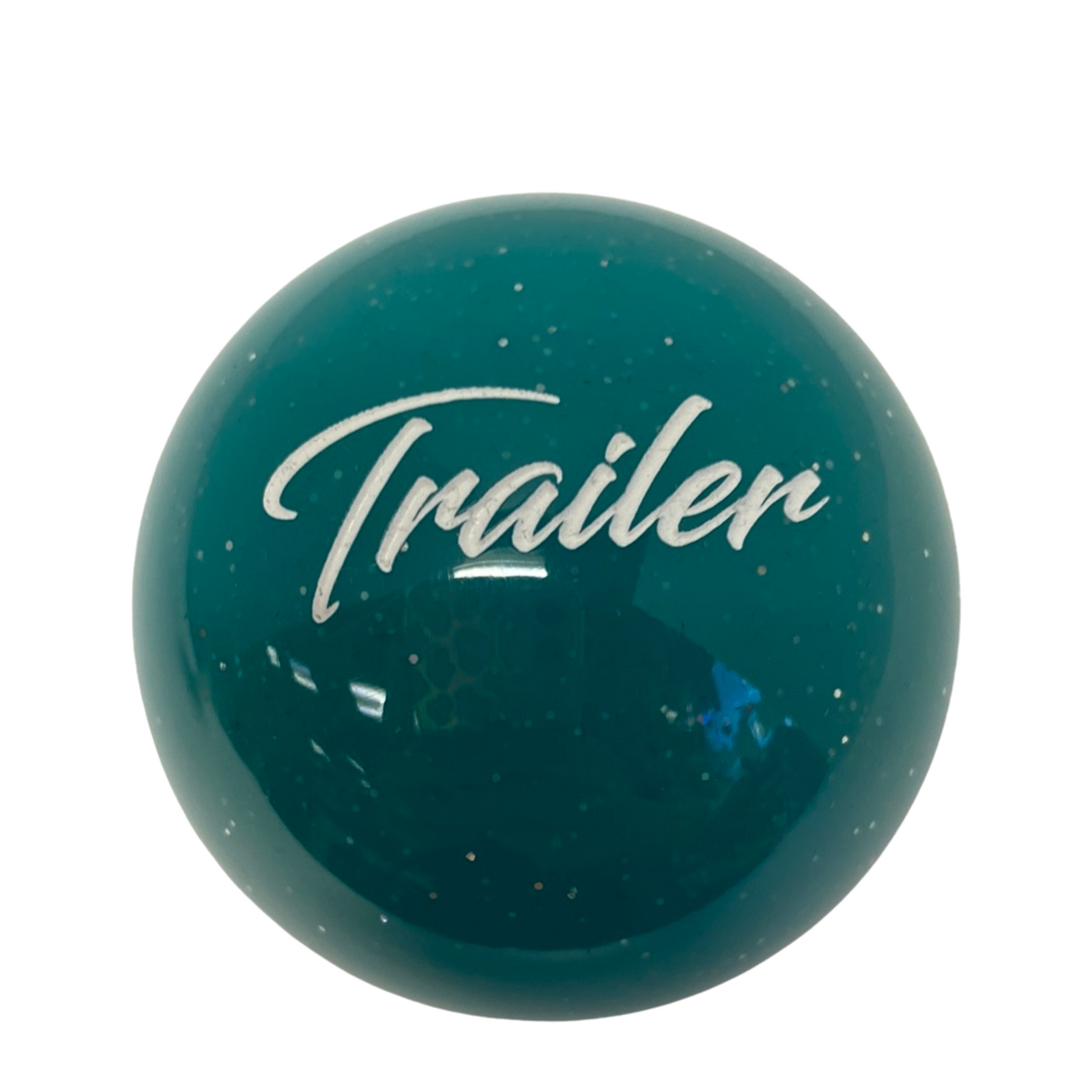 Brake Knob | Glitter Tractor White V2 Teal | Twisted Shifterz