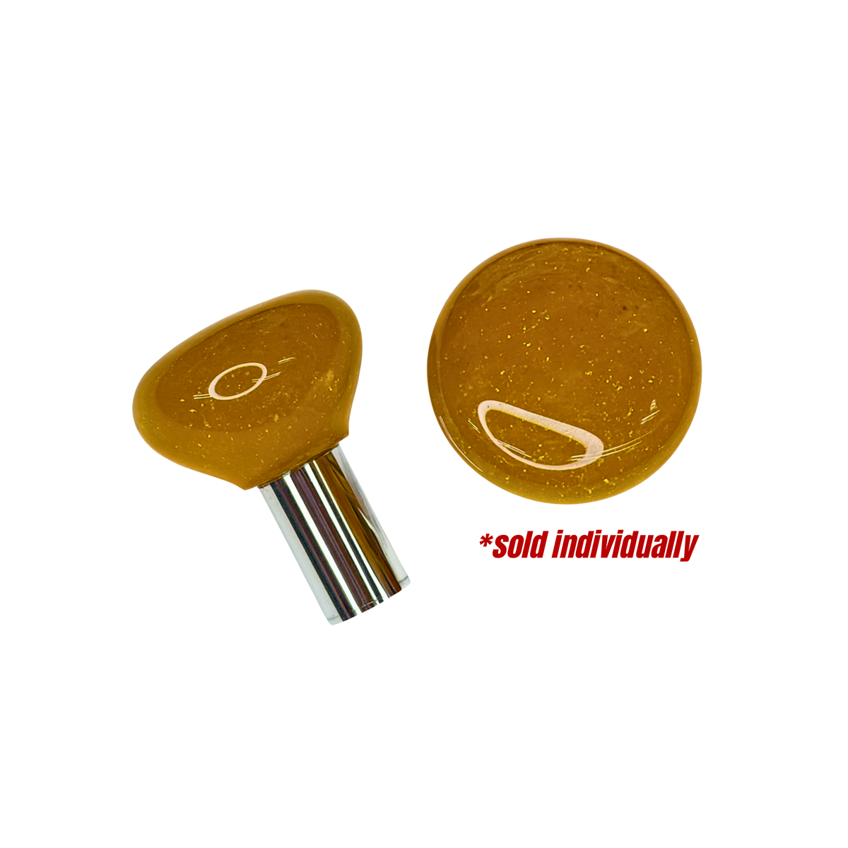 Brake Knob NOS Glitter Amber Twisted Shifterz