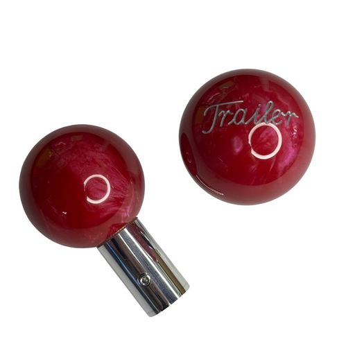 Brake Knob | Pearl Engraved "Trailer" V1 Red | Twisted Shifterz