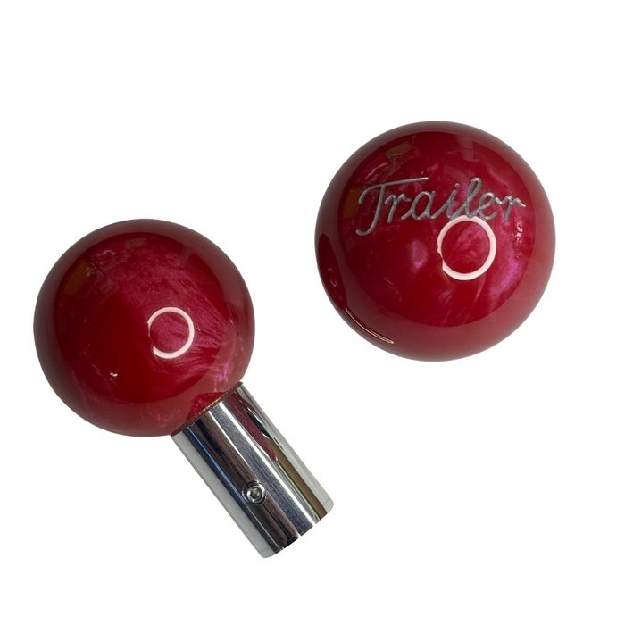 Brake Knob | Pearl Engraved "Trailer" V1 Red | Twisted Shifterz