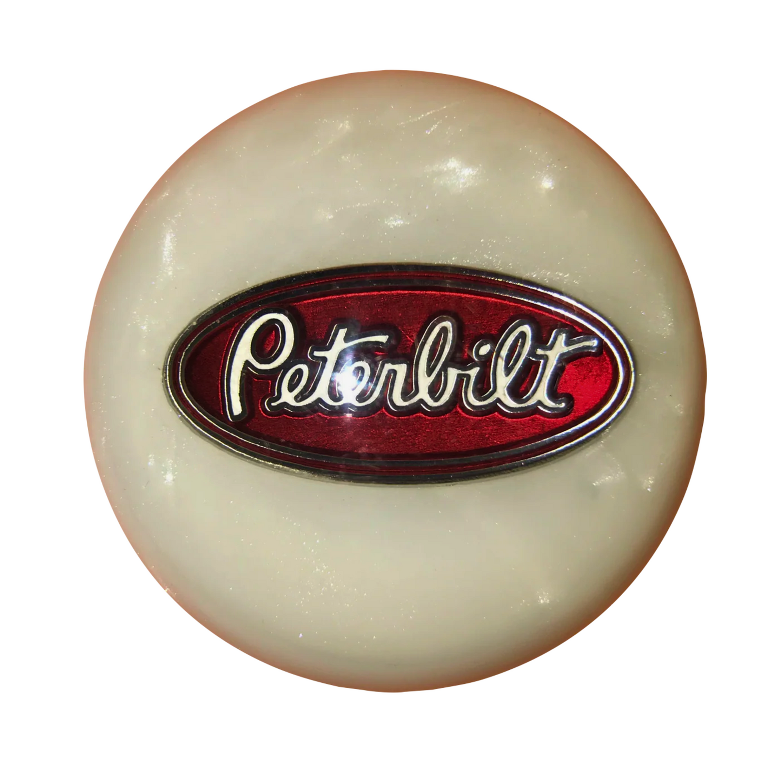 Brake Knob | Peterbilt Pearl White | Twisted Shifterz