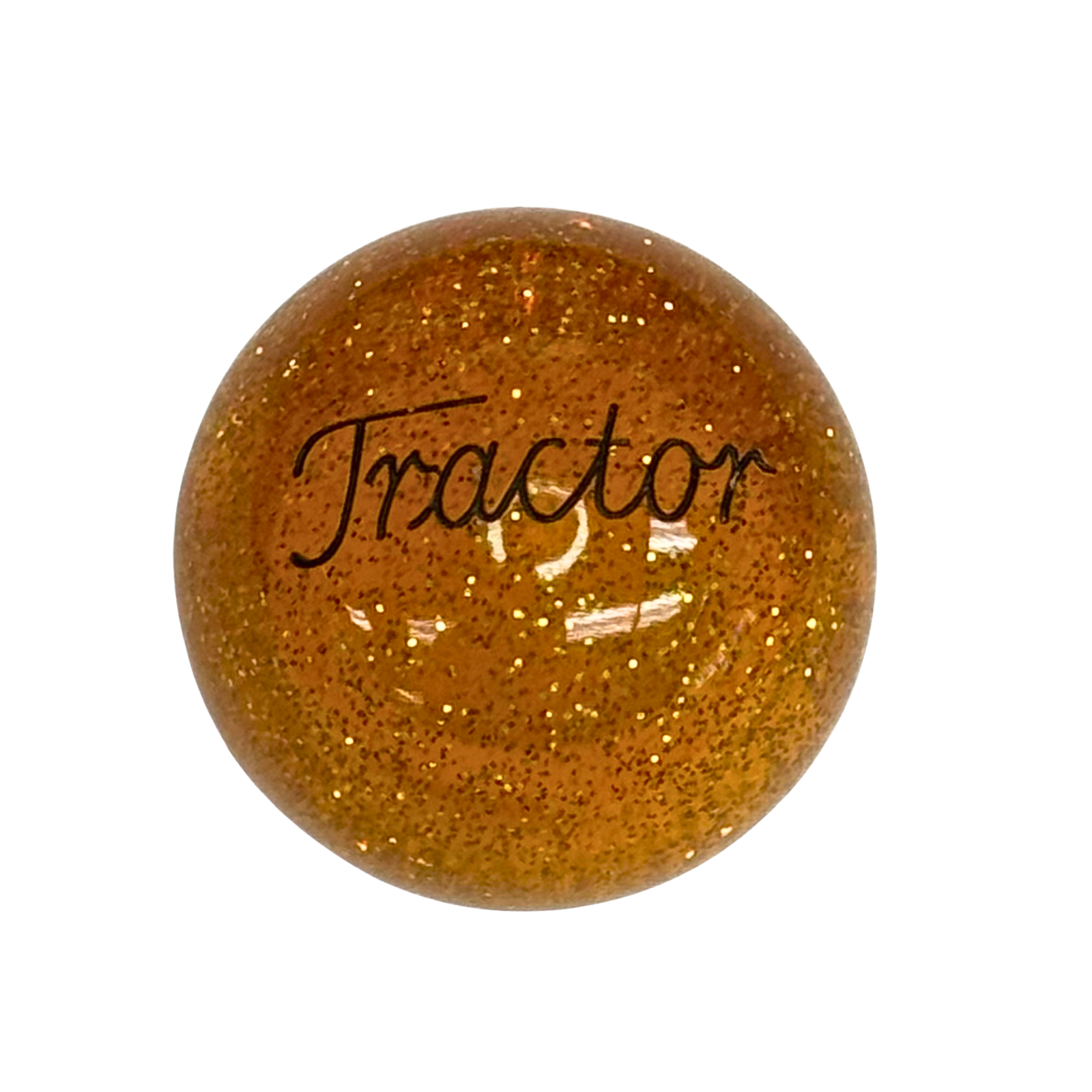 Glitter Brake Knob Trailer Black V1 Amber | Twisted Shifterz 