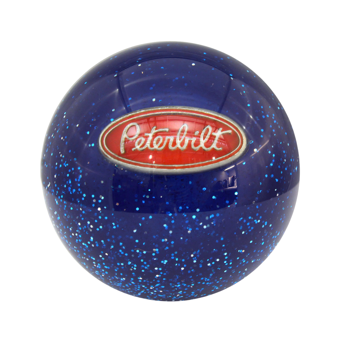 Peterbilt Glitter Brake Knob Blue | Twisted Shifterz