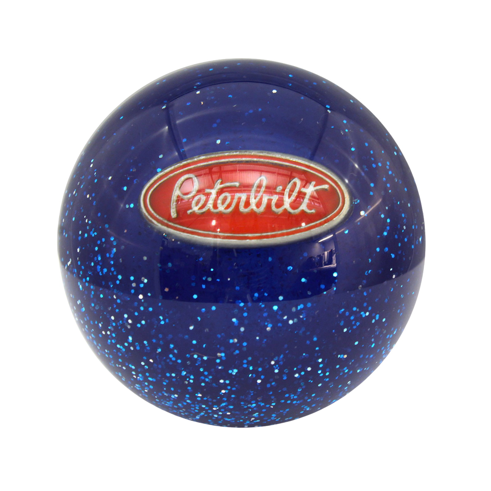 Peterbilt Glitter Brake Knob Blue | Twisted Shifterz