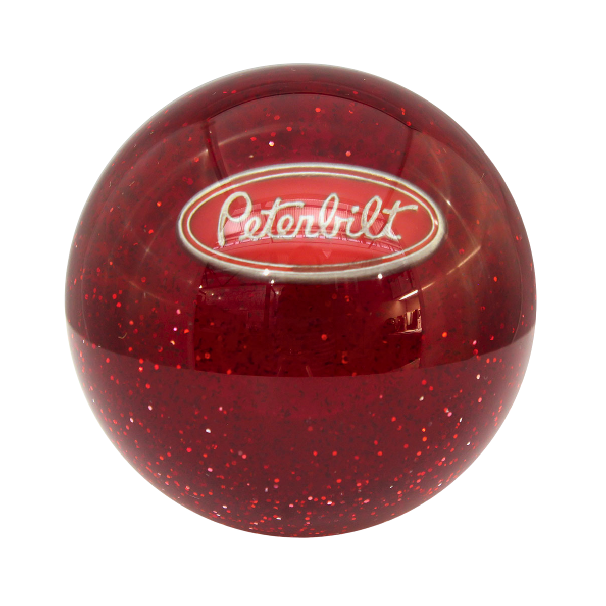 Peterbilt Glitter Brake Knob Red | Twisted Shifterz