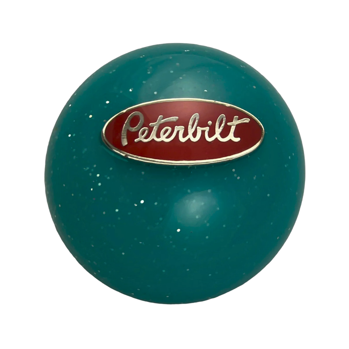 Peterbilt Glitter Brake Knob Teal | Twisted Shifterz