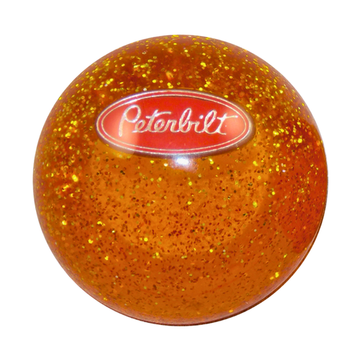 Peterbilt Glitter Shift Knob Amber | Twisted Shifterz