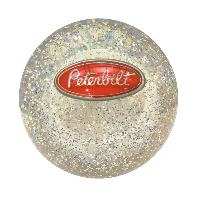 Peterbilt Glitter Shift Knob Clear | Twisted Shifterz