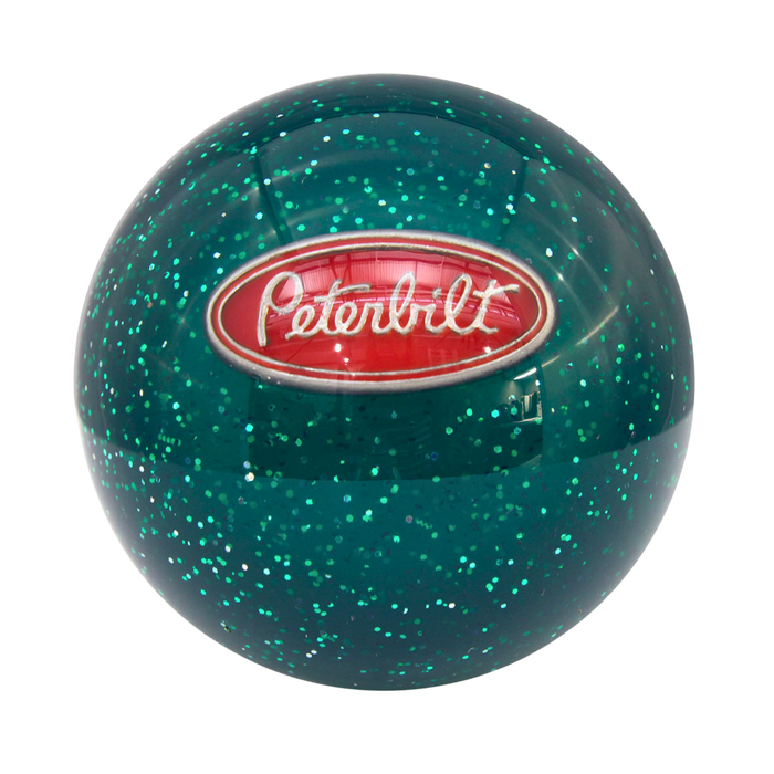 Peterbilt Glitter Shift Knob Green | Twisted Shifterz