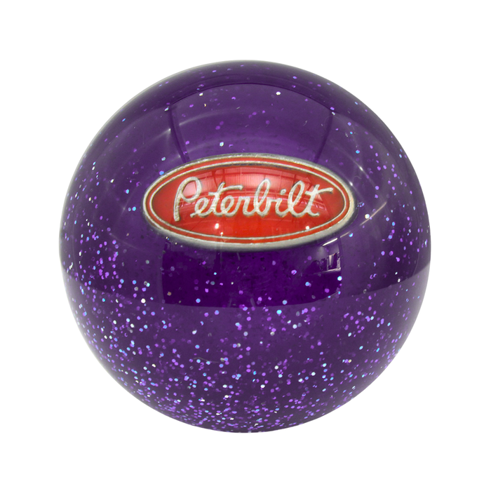 Peterbilt Glitter Shift Knob Purple | Twisted Shifterz