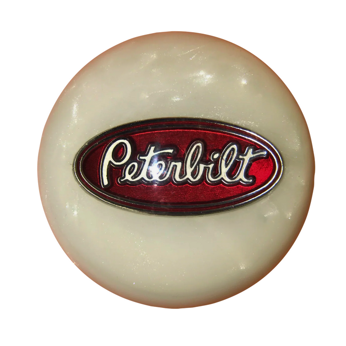 Shift Knob | Peterbilt Pearl White | Twisted Shifterz