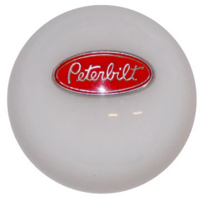 Shift Knob | Peterbilt Solid White | Twisted Shifterz