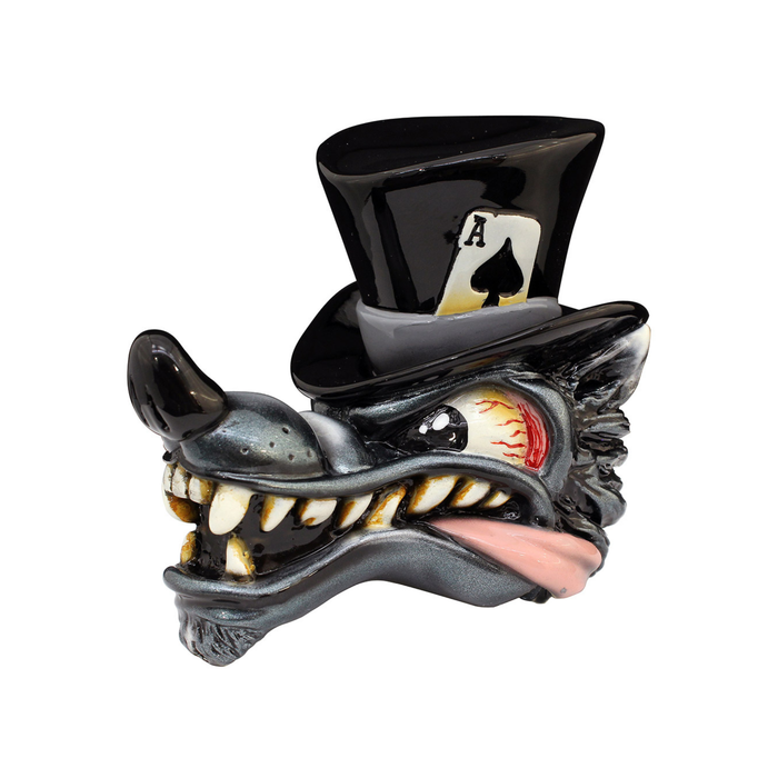Top Hat Wolf Shift Knob Black | Twisted Shifterz
