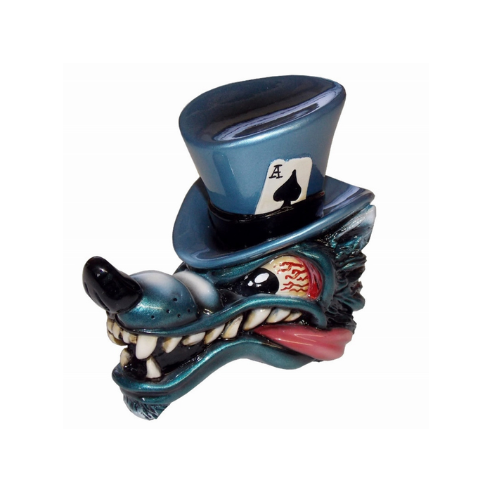 Top Hat Wolf Shift Knob Blue | Twisted Shifterz