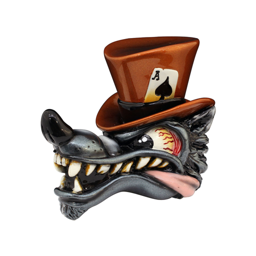 Top Hat Wolf Shift Knob Metallic Pumpkin | Twisted Shifterz