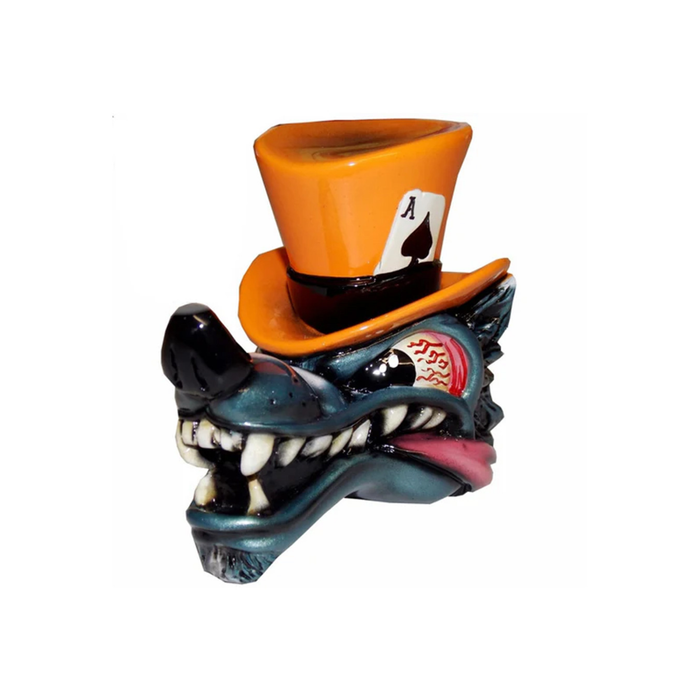 Top Hat Wolf Shift Knob Orange | Twisted Shifterz