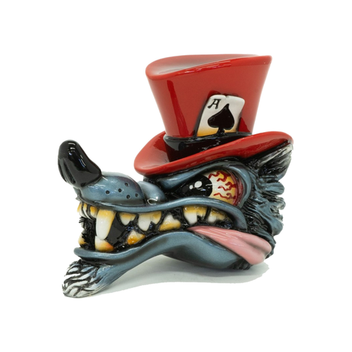 Top Hat Wolf Shift Knob Red | Twisted Shifterz