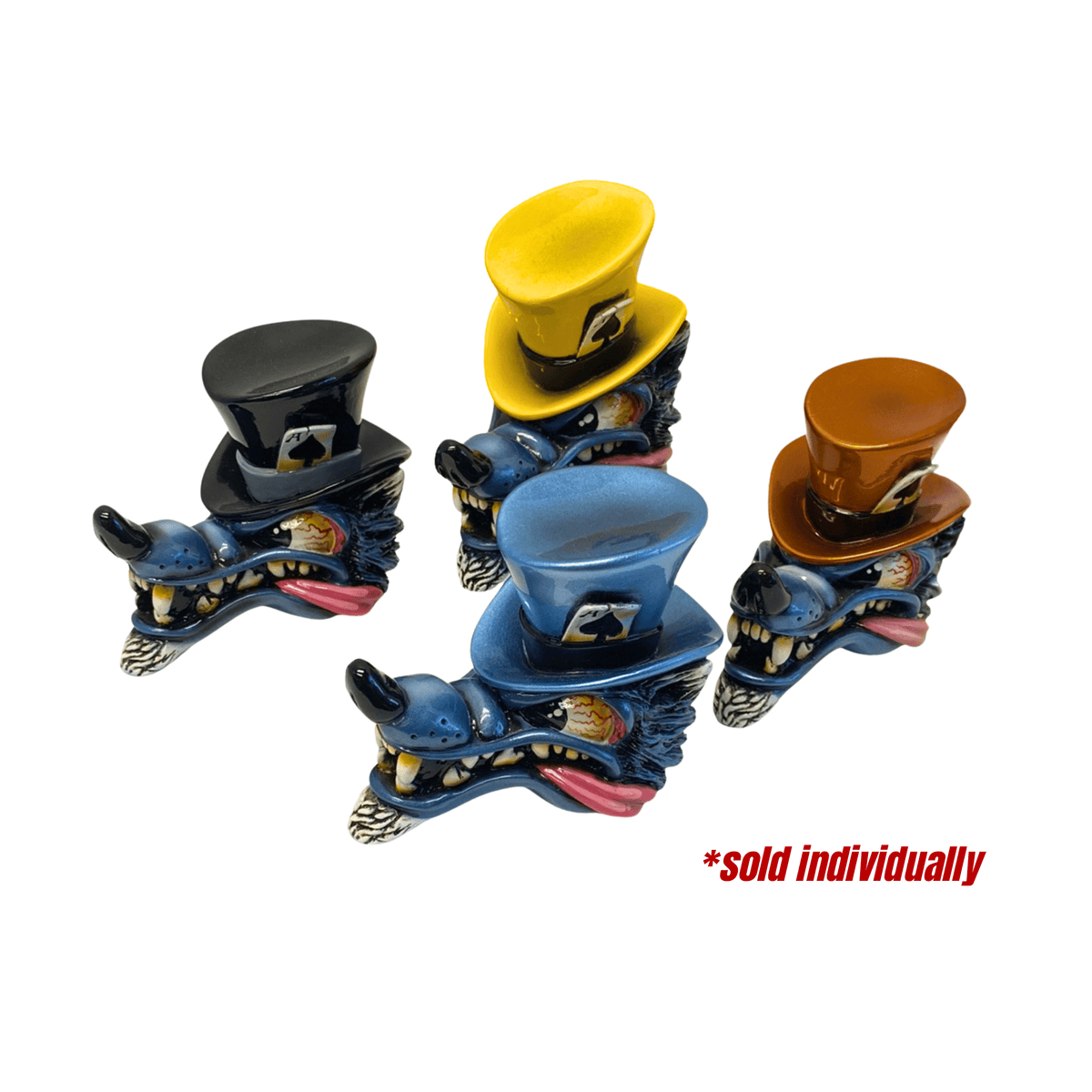 Top Hat Wolf Shift Knob Black | Twisted Shifterz