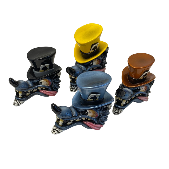 Top Hat Wolf Shift Knob Black | Twisted Shifterz