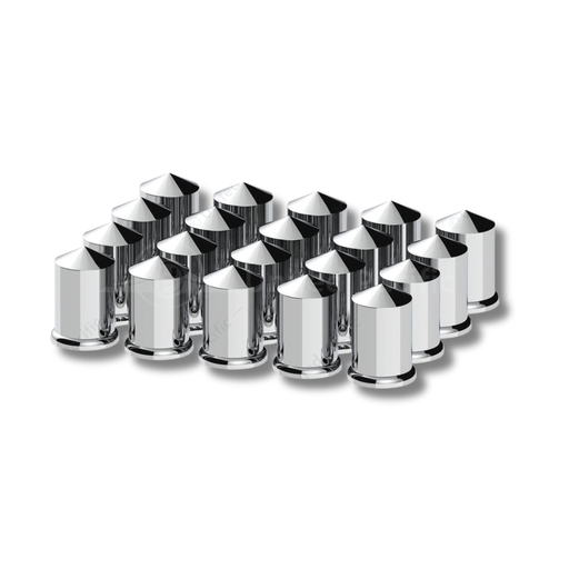 1-1/2 Inch Pointed Nut Covers Chrome 20 Pack | United Pacific