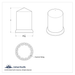 1-1/2 Inch Pointed Nut Covers Chrome 20 Pack | United Pacific