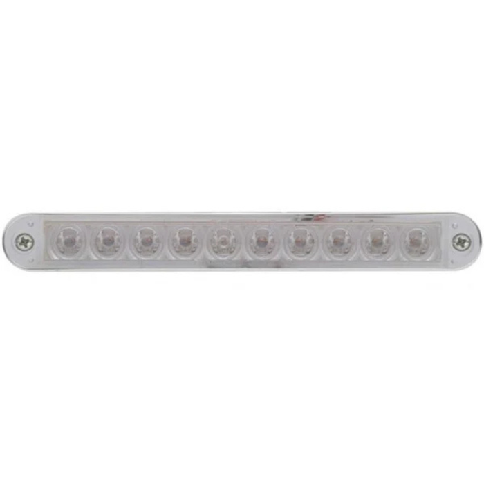 10 LED 6-1/2" Turn Signal Light Bar | Clear Lens Amber LED | United Pacific