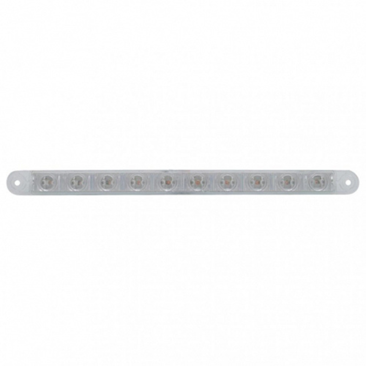 10 LED 9″ Light Bar (Stop Turn &amp; Tail) | Red LED Clear Lens | United Pacific