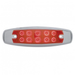 10 LED Reflector Rectangular Clearance / Marker Light | Red Lens Red LED | United Pacific