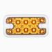 10 LED Dual Function Rectangular Light | Amber / Clear Lens | United Pacific