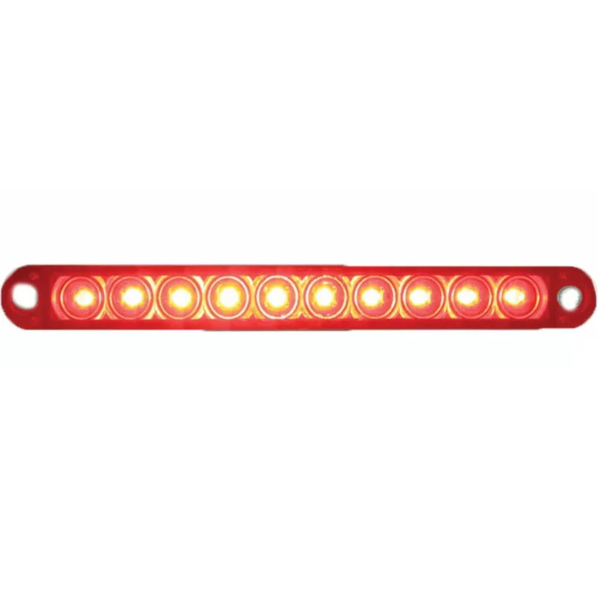 10 LED 6-1/2" Stop, Turn &amp; Tail Light Bar | Red LED | Clear Lens | United Pacific