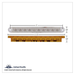 10 LED 6-1/2" Turn Signal Light Bar | Amber LED | Clear Lens | United Pacific