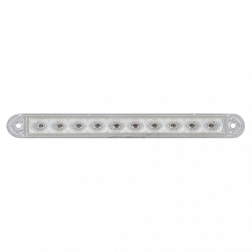10 LED 6-1/2" Turn Signal Light Bar | Amber LED | Clear Lens | United Pacific