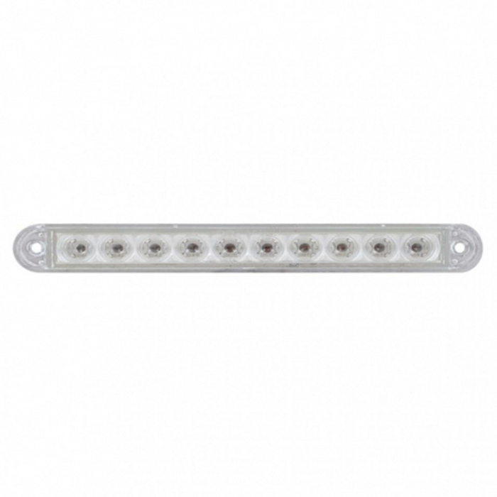10 LED 6-1/2" Turn Signal Light Bar | Amber LED | Clear Lens | United Pacific