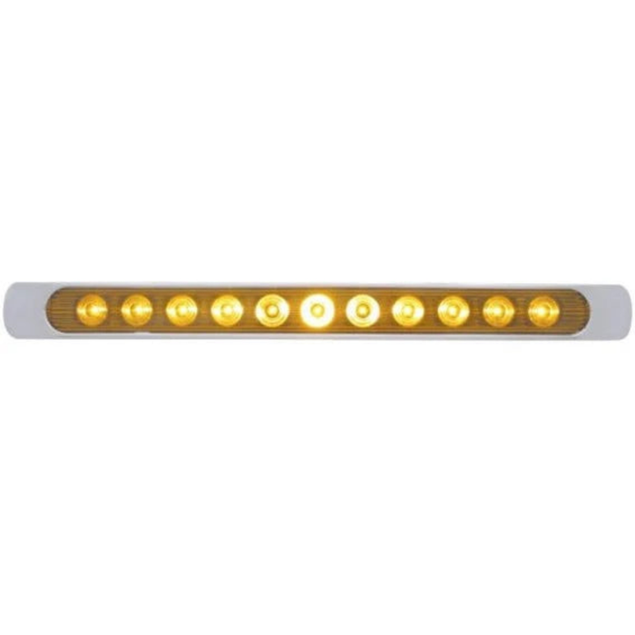 11 LED 17" Turn Signal Light Bar | Amber Lens Amber LED | United Pacific