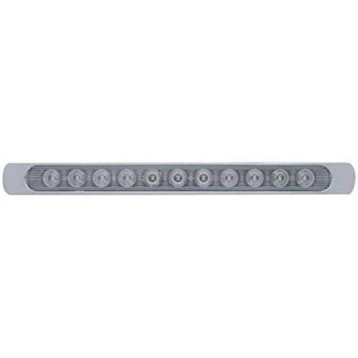 11 LED 17" Turn Signal Light Bar | Clear Lens Red LED | United Pacific