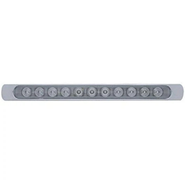 11 LED 17" Turn Signal Light Bar | Clear Lens Red LED | United Pacific
