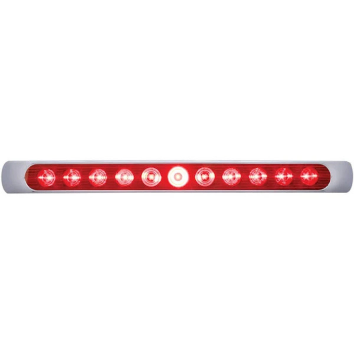 11 LED 17" Turn Signal Light Bar | Red Lens Red LED | United Pacific
