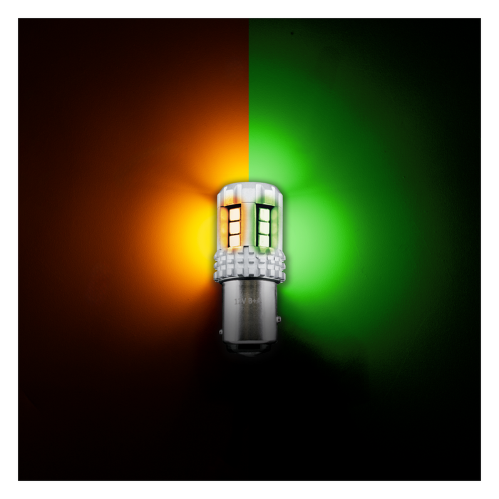 1157 Dual Color LED Bulb Amber Green | United Pacific