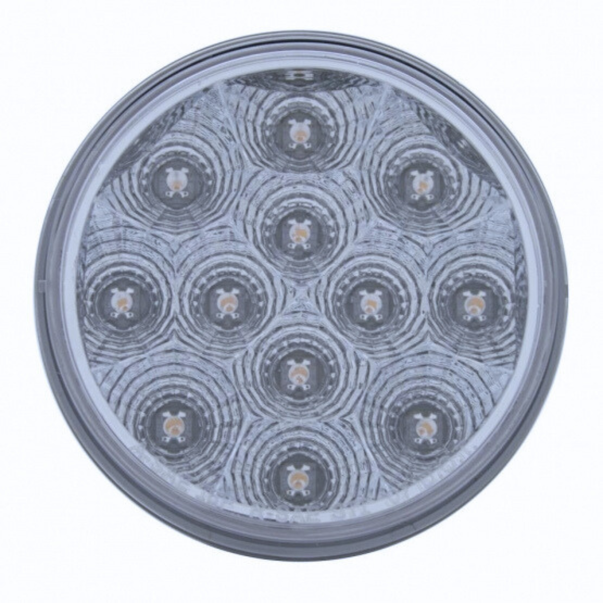 12 LED 4″ Reflector Auxiliary Utility Light | White LED Clear Lens | United Pacific