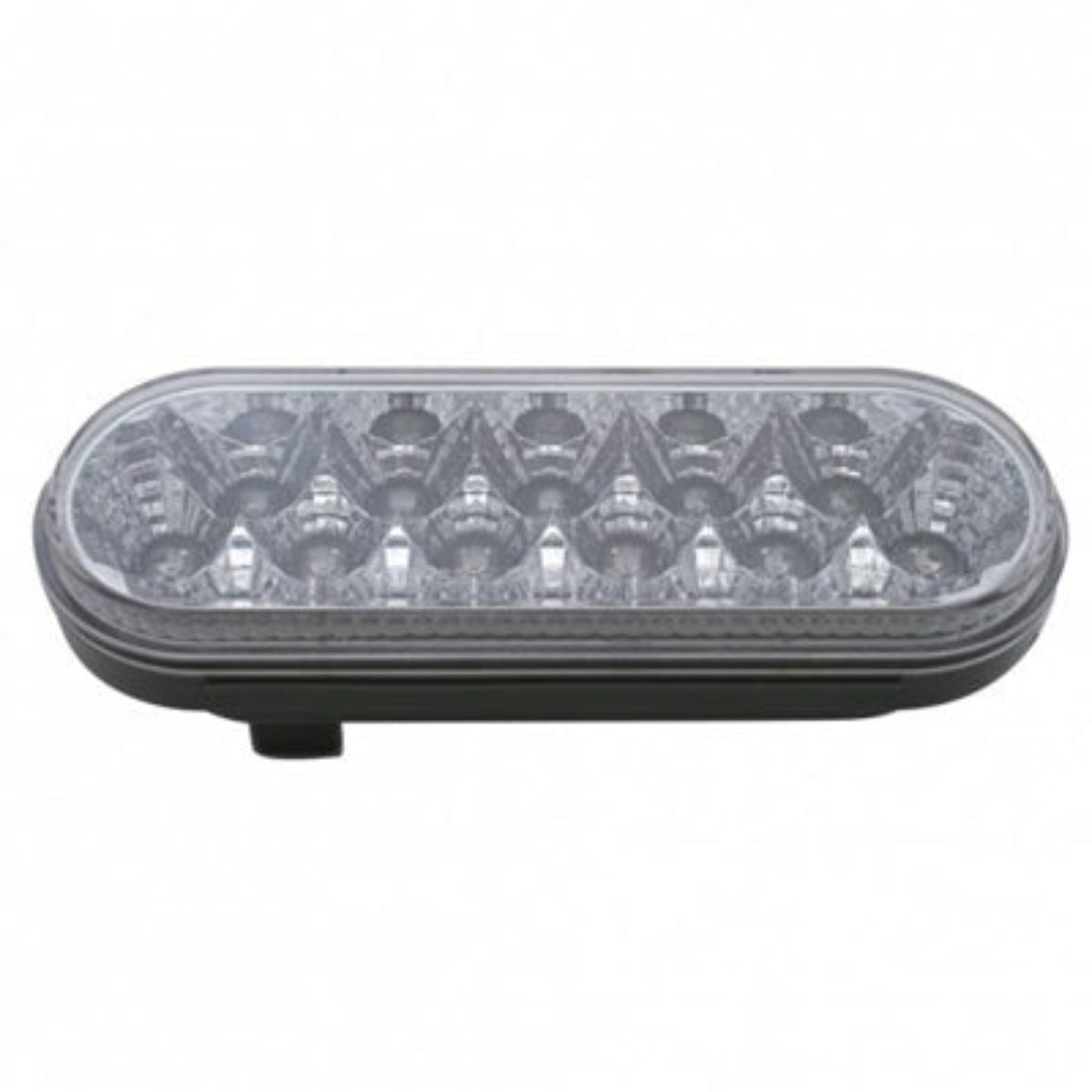 12 LED 6″ Oval Reflector Light (Stop Turn Tail) | Red LED | Clear Lens | United Pacific