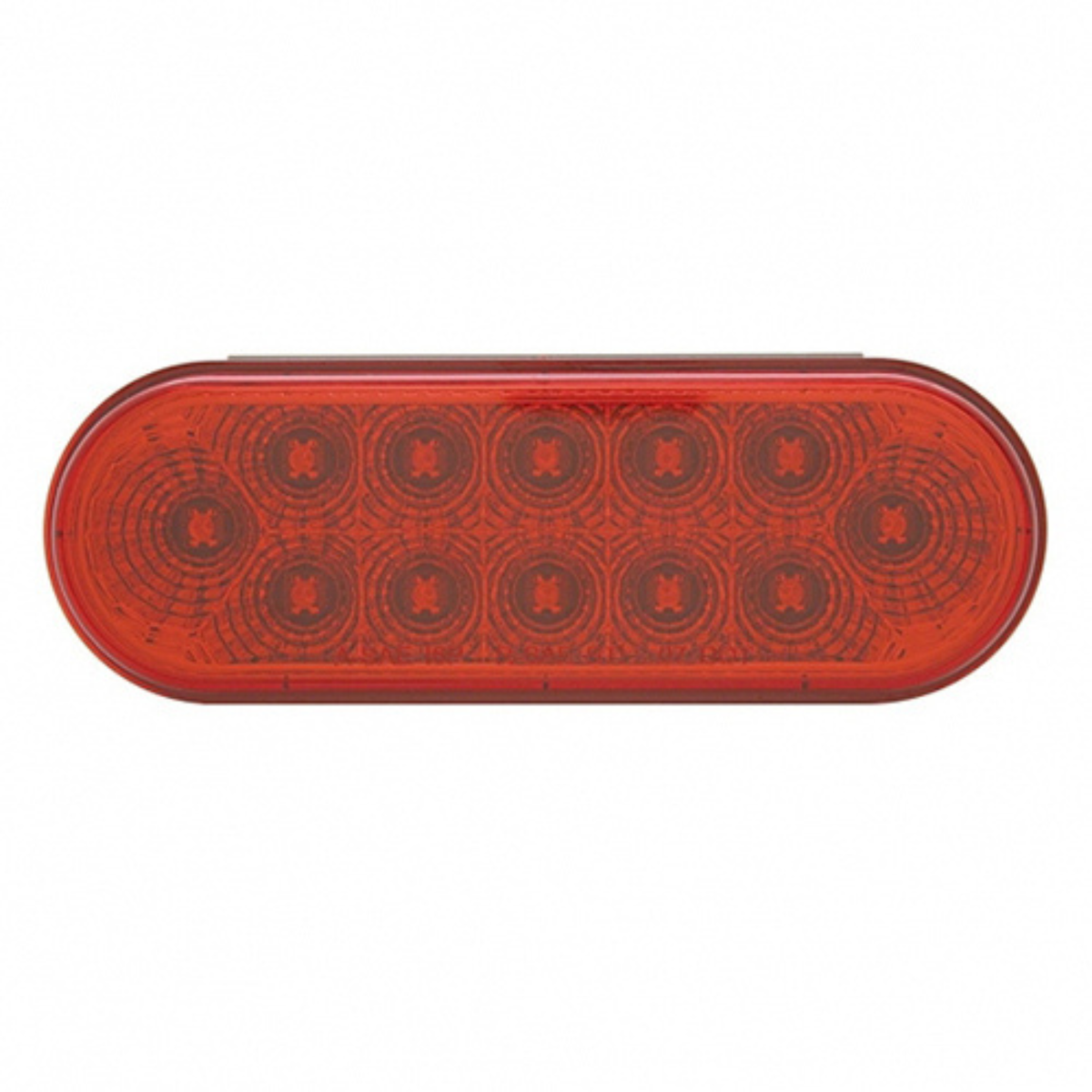12 LED 6″ Oval Reflector Light (Stop Turn Tail) | Red LED | Red Lens | United Pacific
