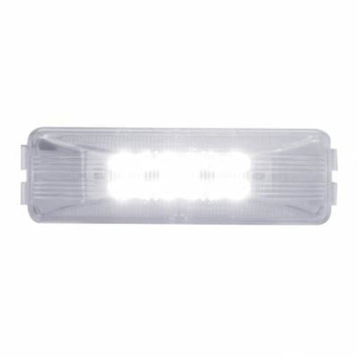 12 LED Rectangular Auxiliary Utility Light White LED Clear Lens | United Pacific