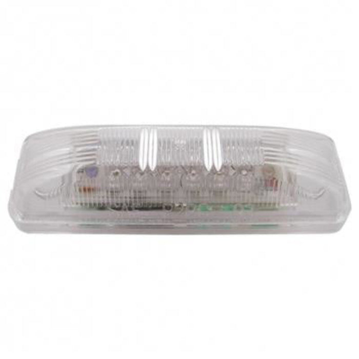 12 LED Rectangular Auxiliary Utility Light White LED Clear Lens | United Pacific