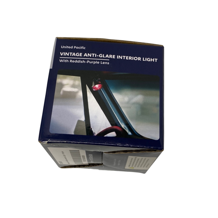 12 Volt Vintage Anti Glare Interior Purple Light | Chrome Housing | United Pacific