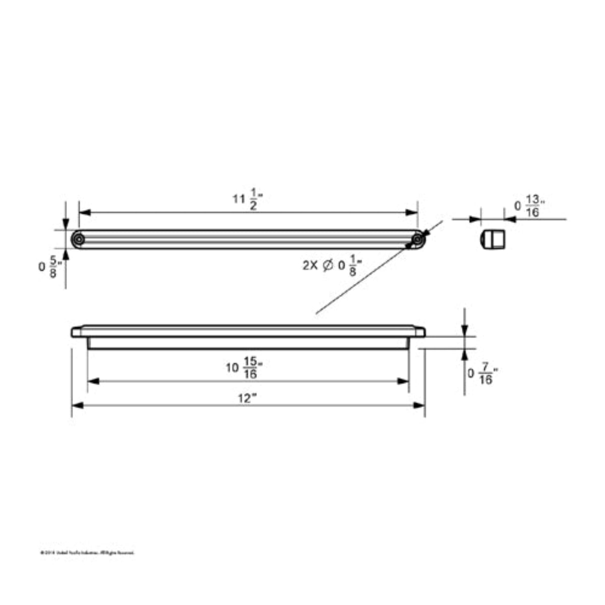 12 Inch 24 LED Glo Turn Signal Light Bar Clear Lens | United Pacific