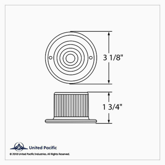 13 LED Honda Light | Amber Lens | Amber LEDs | United Pacific