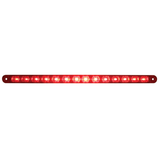 14 LED 12″ Light Bar | Red LED Red Lens | Stop Turn Tail | United Pacific