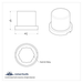 Flat Top Nut Cover | 15/16" x 1-3/16" | Chrome | United Pacific